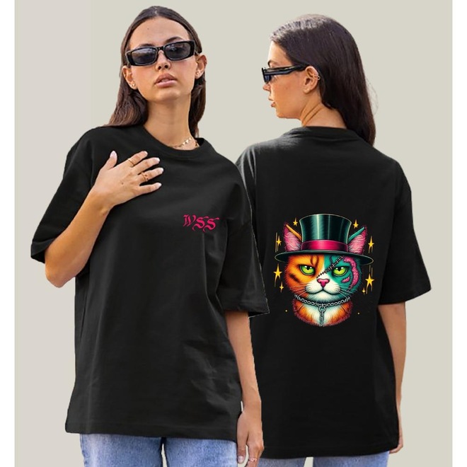 Camiseta Oversized Prime WSS Scarcat - Feminina - Foto 1