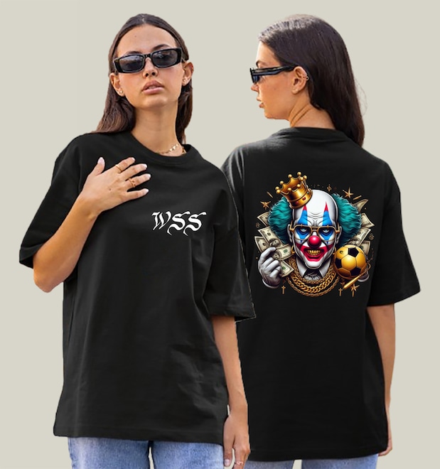 Camiseta Oversized Prime WSS Cash Clown - Feminina - Foto 1
