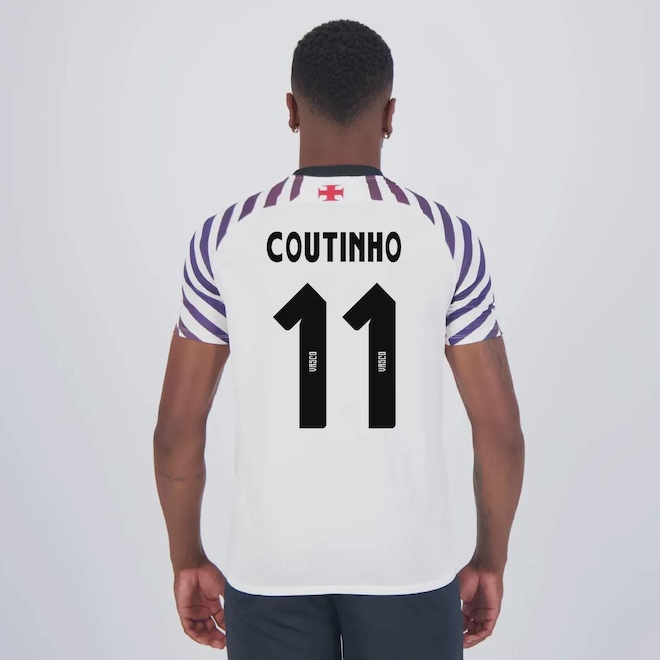 Camisa do Vasco Kappa Aquecimento 2024 11 Coutinho - Masculina - Foto 1