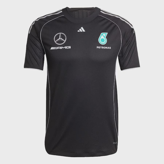 Camisa adidas Mercedes AMG Petronas Fórmula 1 Team Mechanic adidas - Masculina - Foto 1