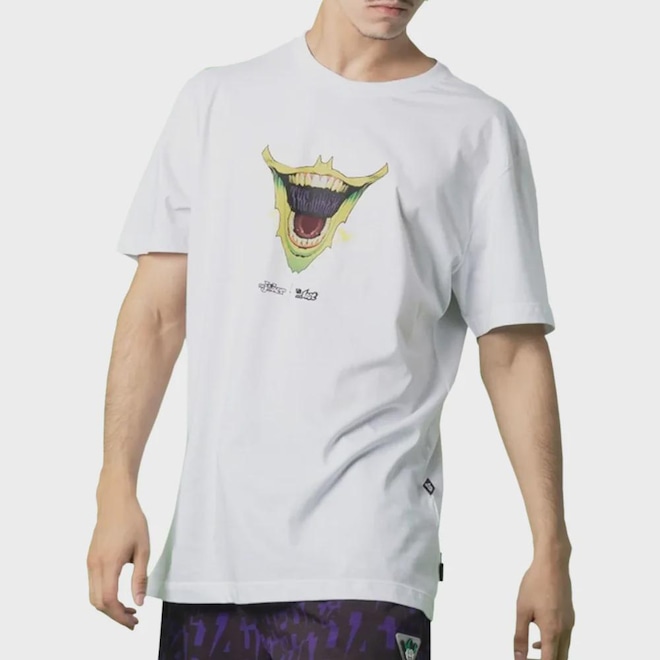 Camiseta Lost Joker Hahaha Uv - Masculina - Foto 1