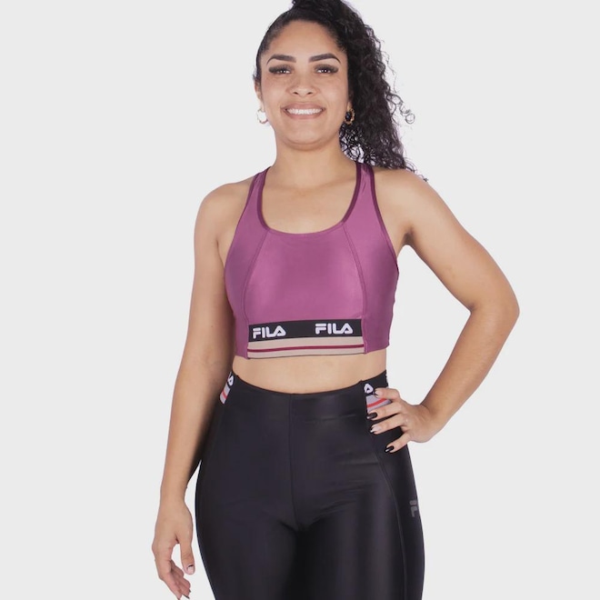 Top Fila Double Elastic Ii - Feminino - Foto 1