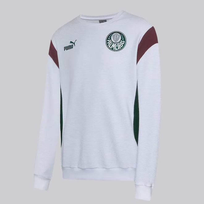 Blusão de Moletom do Palmeiras Puma Ftbl Archive - Masculina - Foto 1