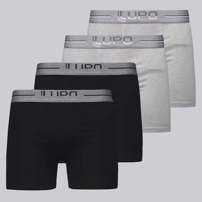 Cueca Boxer Lupo Anatomic Shape - 4 Unidades - Masculina - Foto 1