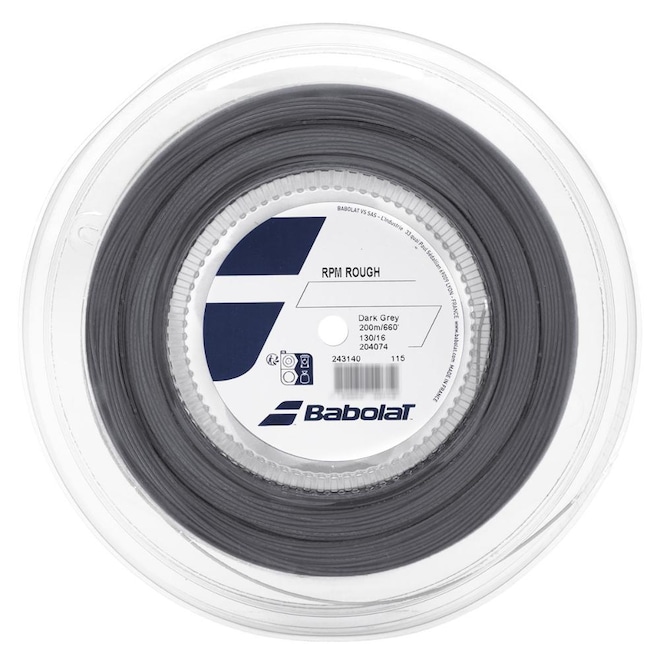 Corda Babolat Rpm Rough 16l 1.30mm Rolo com 200 Metros - Foto 1