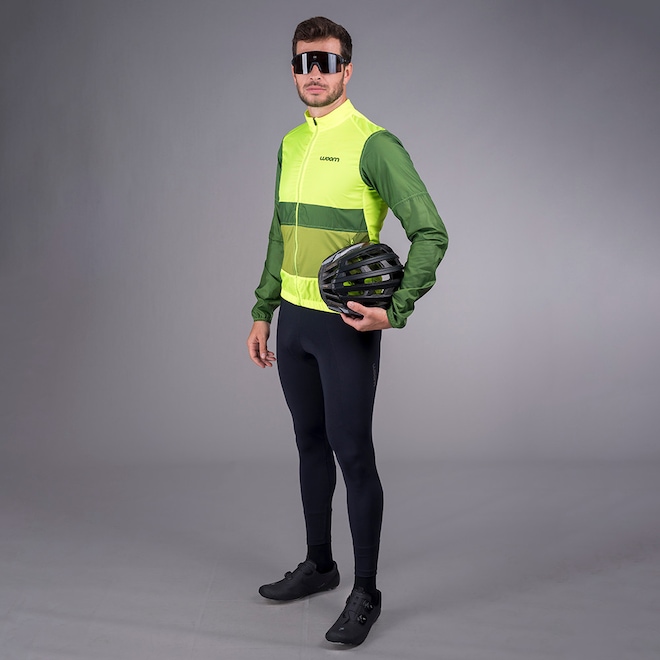 Jaqueta Corta Vento Woom Ciclismo Supreme - Masculina - Foto 1