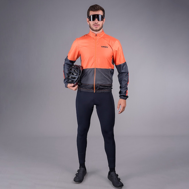 Jaqueta Corta Vento Woom Ciclismo Supreme - Masculina - Foto 1