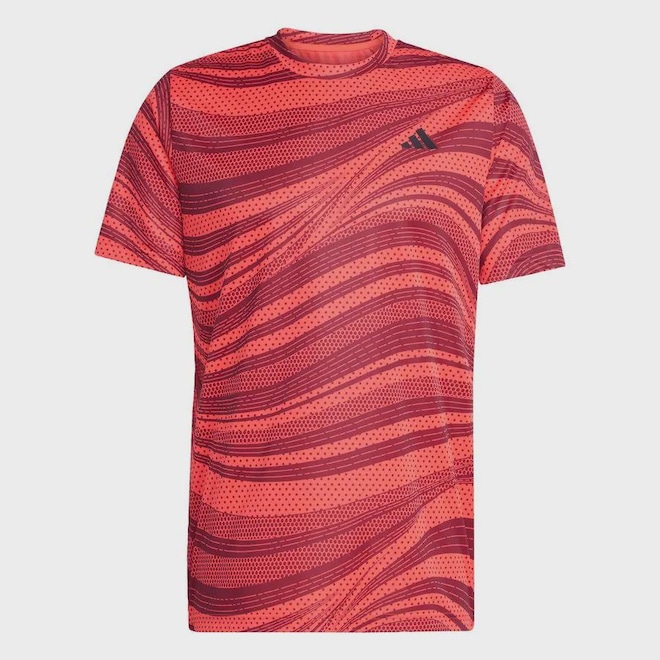 Camiseta adidas Estampada Club Tennis Climacool - Masculina - Foto 1
