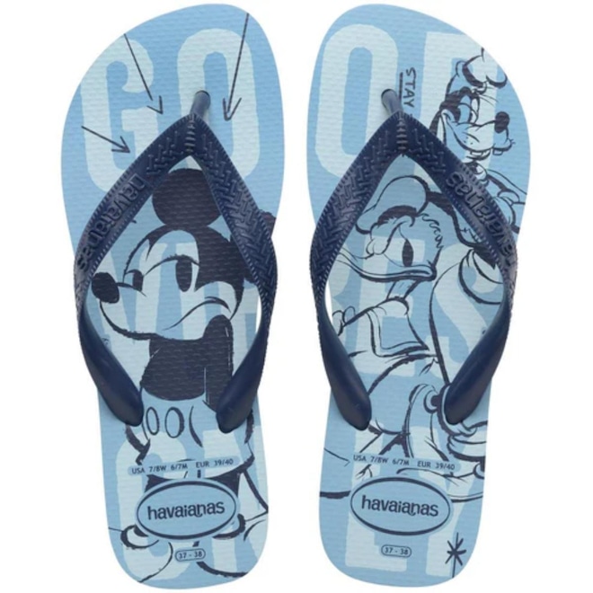 Chinelo Havaianas Top Disney FC - Infantil - Foto 1