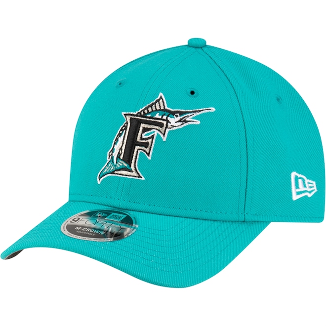 Boné New Era 9forty Mcrown MLB Player Replica Florida Marlins - Adulto - Foto 1