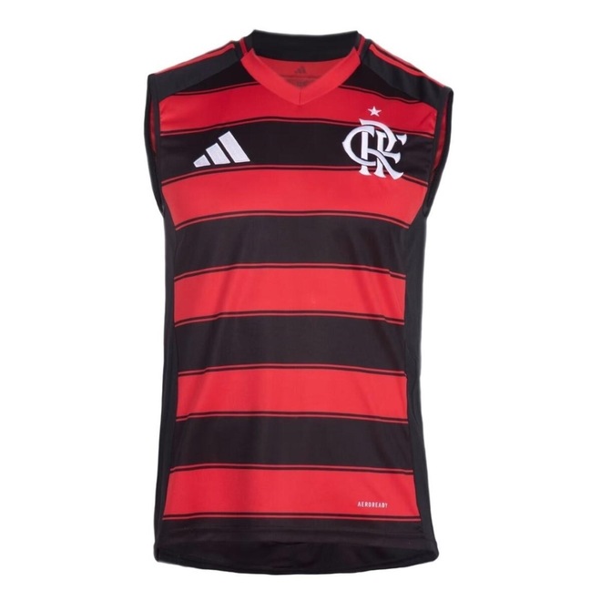 Camiseta Regata do Flamengo Uniforme 1 25/26 Torcedor adidas - Masculina - Foto 1