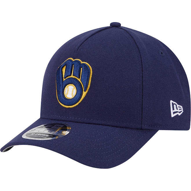 Boné New Era 9forty Mcrown Aframe MLB Milwaukee Brewers - Adulto - Foto 1