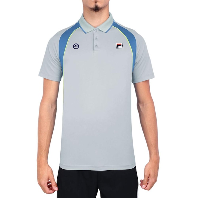 Camisa Polo Fila Backspin Short Sleeve Rio Open 25 - Masculina - Foto 1