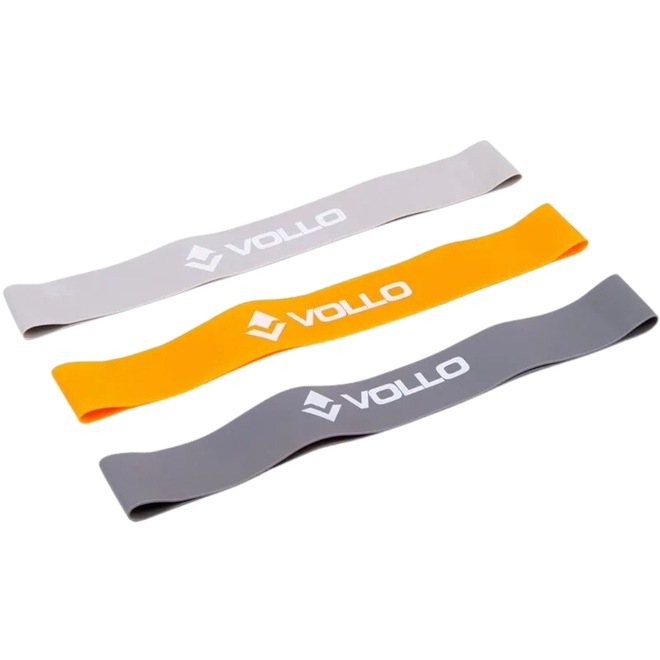 Kit 3 Mini Faixas Elásticas de Exercícios Vollo - Foto 1