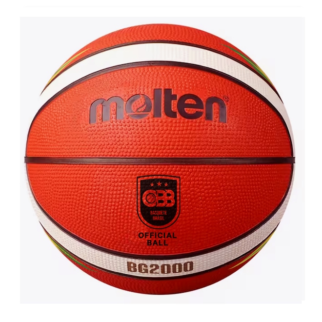 Bola De Basquete Molten Bg2000 T6br Cbb Oficial Basketball Fiba Approved - Foto 1