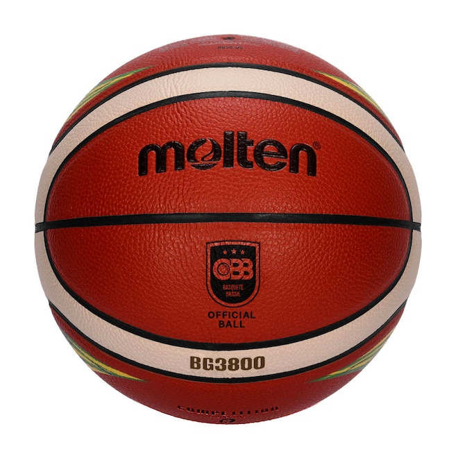 Bola De Basquete Molten Bg3800 T7br Cbb Oficial Basketball Fiba Approved - Foto 1