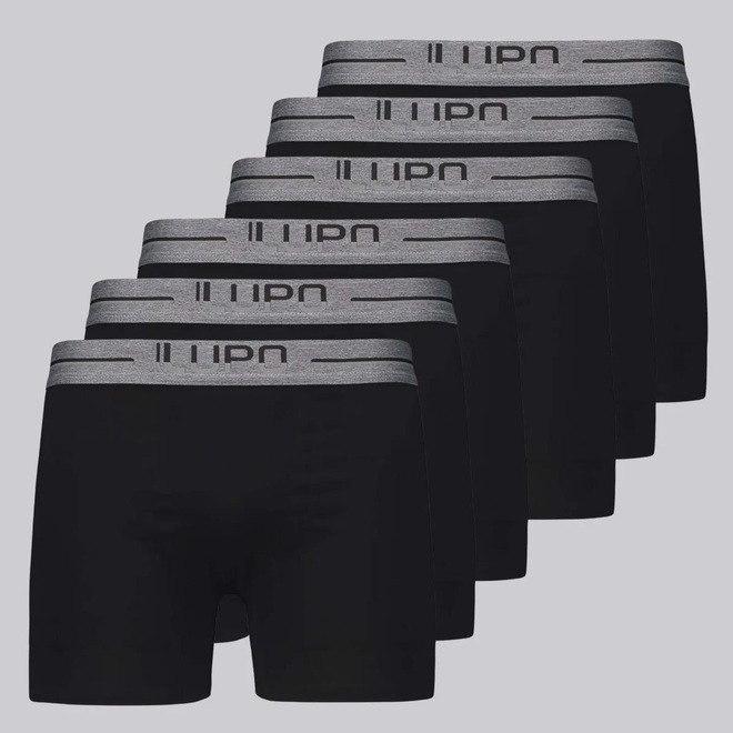 Cueca Boxer Lupo Anatomic Shape 6 Unidades - Foto 1