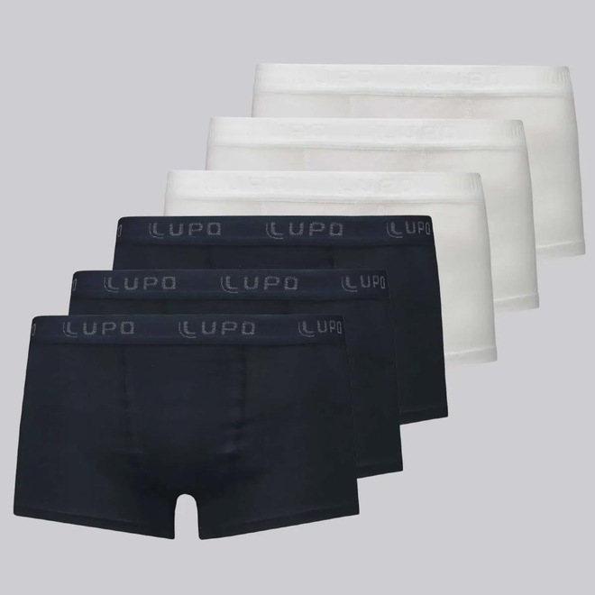 Cueca Sunga Lupo Algodão 6 Unidades - Masculina - Foto 1