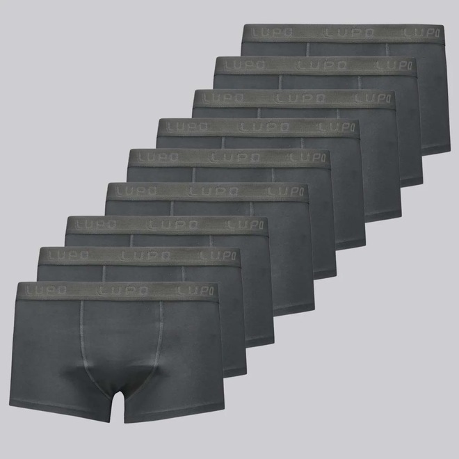 Cueca Sunga Lupo Algodão Com Elastano 9 Unidades - Masculina - Foto 1