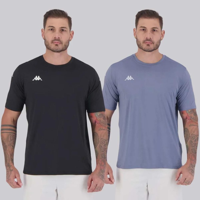 Camiseta Kappa Lawson - Masculina - 2 Unidades - Foto 1