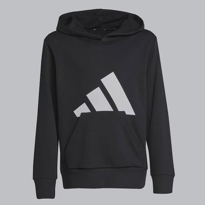 Moletom Adidas Big Logo Com Capuz - Infantil - Foto 1
