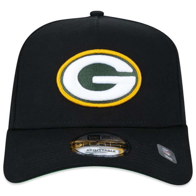 Bone Aba Curva New Era 9FORTY A-Frame NFL Green Bay Packers Core - Adulto - Foto 1