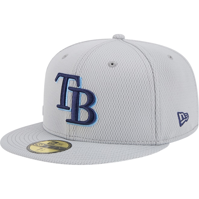 Bone New Era 59FIFTY Fitted Clubhouse 2025 Tampa Bay Rays Masculino MBP25BON391 - Foto 1