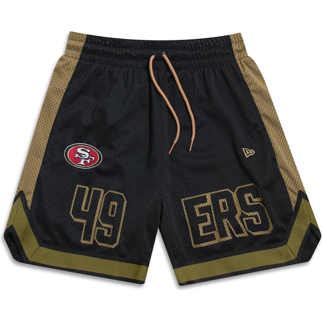 Shorts New Era San Francisco 49ers NFL Mesh - Masculino - Foto 1