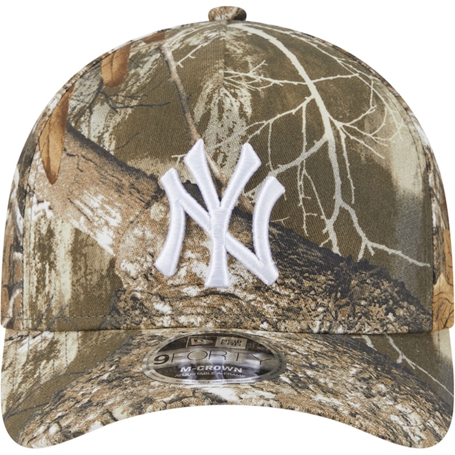 Bone Aba Curva New Era 9FORTY M-Crown A-Frame MLB New York Yankees - Adulto - Foto 1