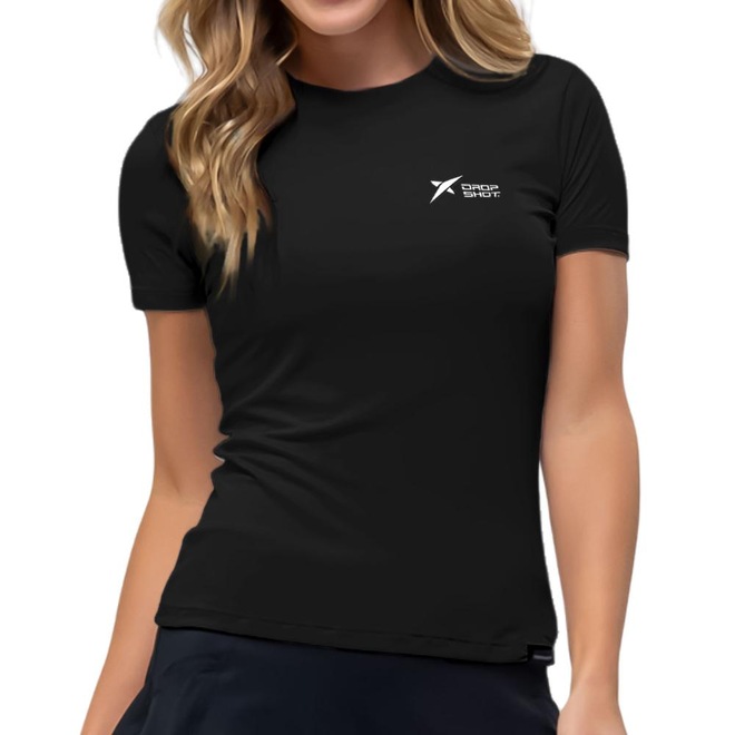 Camiseta Drop Shot Baby Look Logo - Feminina - Foto 1