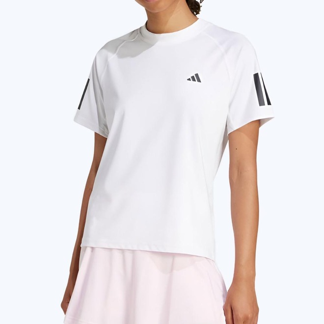 Camiseta Adidas Club Três Listras Tennis Climacool - Feminina - Foto 1