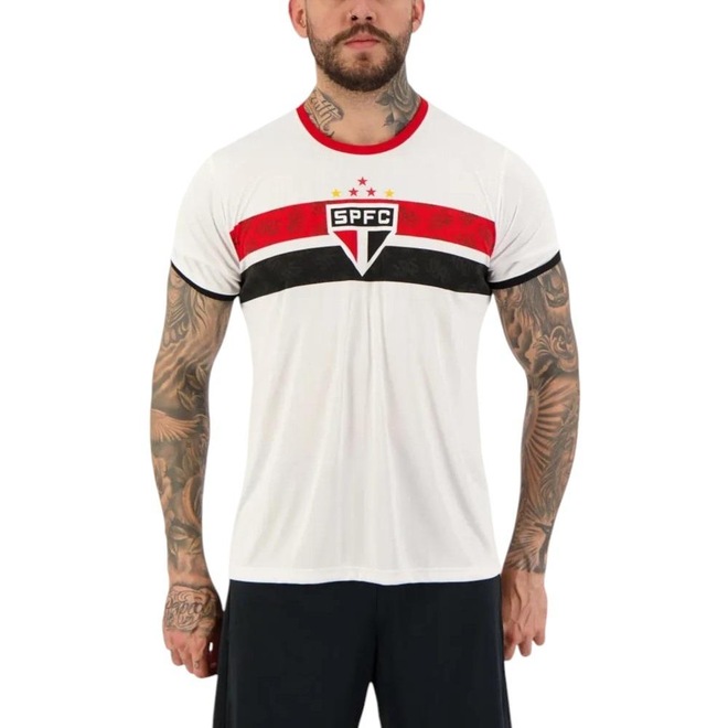 Camiseta Braziline São Paulo Stencil - Masculina - Foto 1