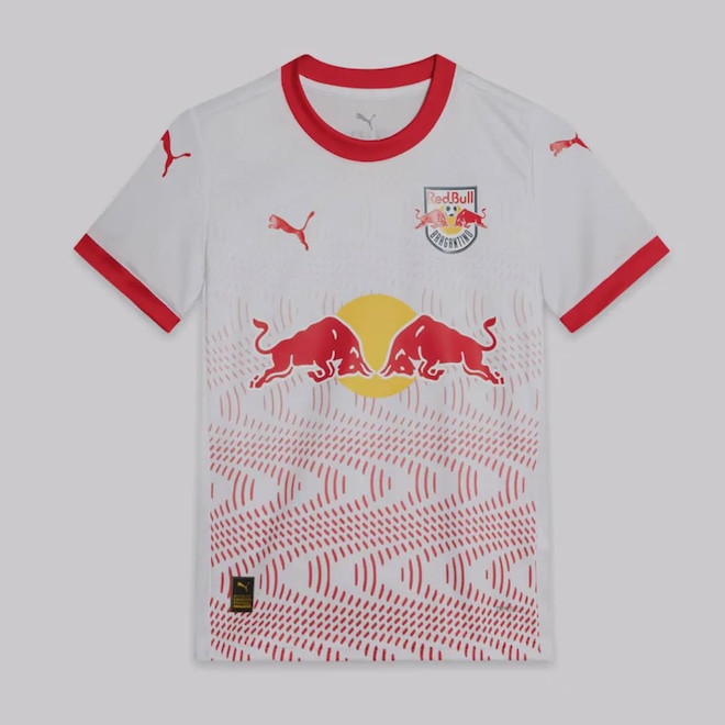 Camisa Puma Red Bull Bragantino I 2025 - Infantil - Foto 1