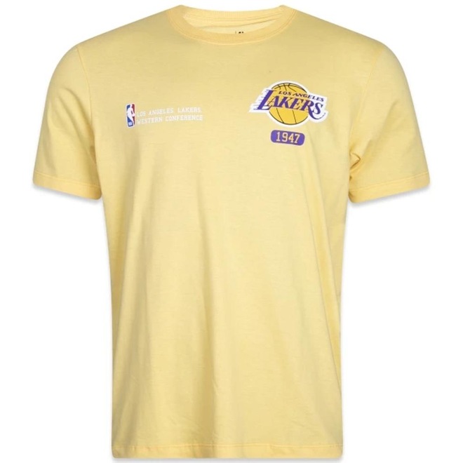Camiseta New Era Los Angeles Lakers Club House - Masculina - Foto 1