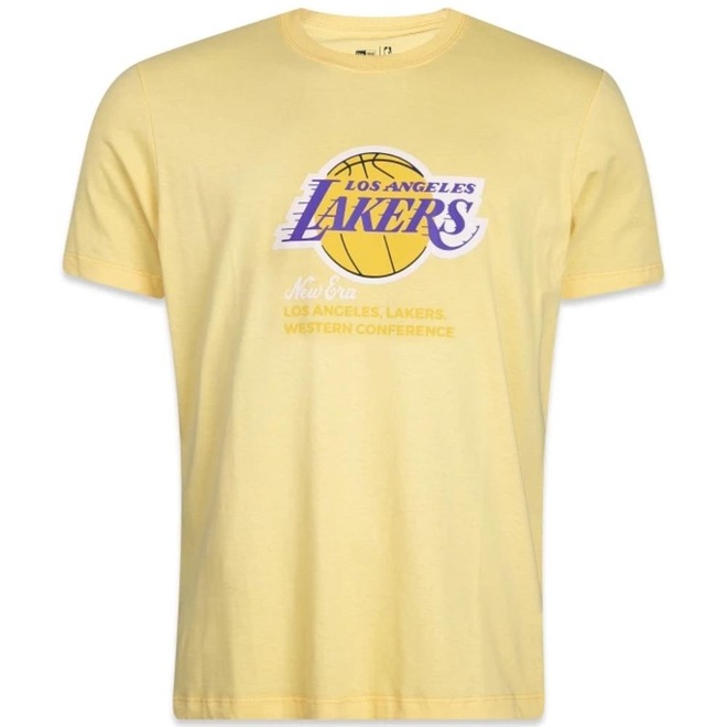 Camiseta New Era Los Angeles Lakers Logo History - Masculina - Foto 1