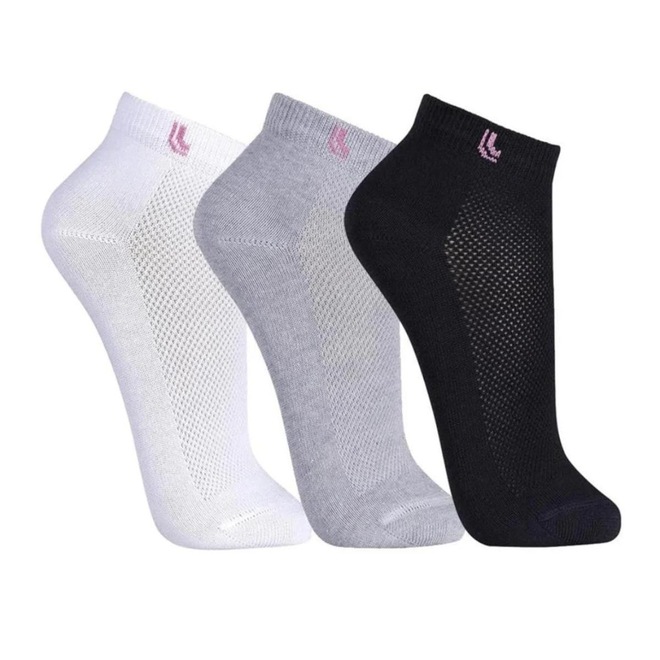 Kit de Cano Curto Meia Lupo com 3 Pares - Feminino - Foto 1