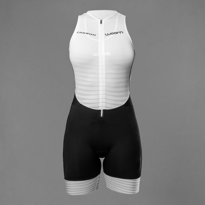 Macaquinho Triathlon Woom Carbon Storm - Feminino - Foto 1