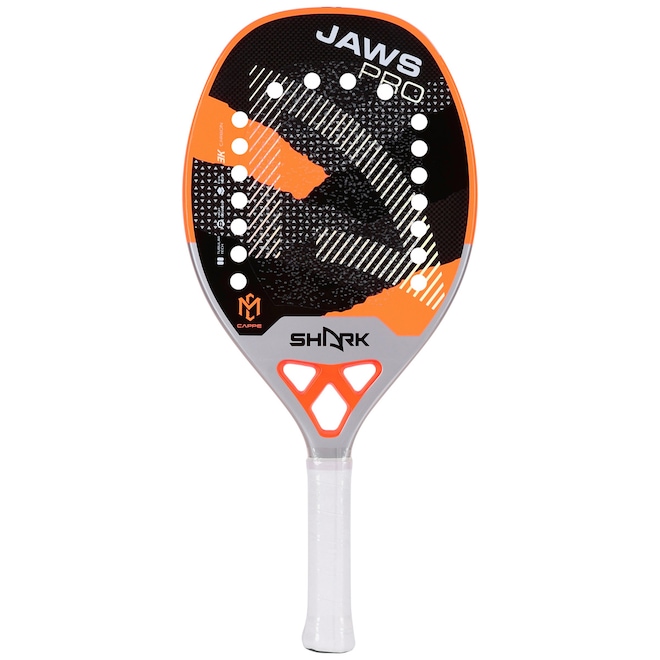 Raquete de Beach Tennis Shark Jaws Pro 22mm 3k 2025 Cappelletti - Foto 1