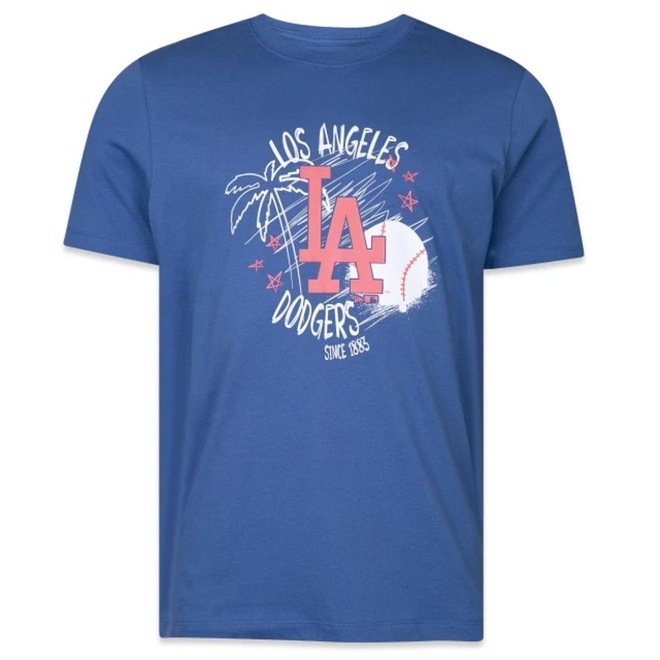 Camiseta New Era Los Angeles Dodgers All Sport Art - Masculina - Foto 1