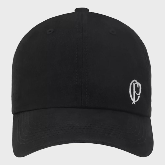 Boné Aba Curva SuperCap Corinthians Logo Pequeno Licenciado - Adulto - Foto 1