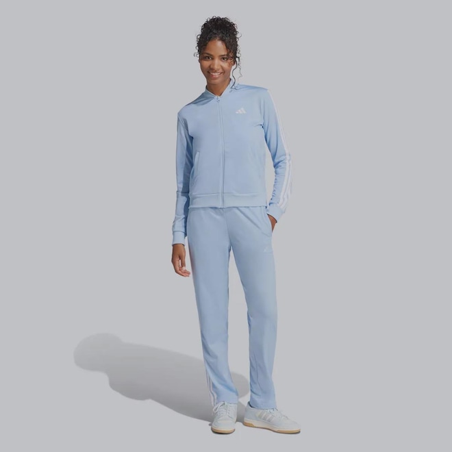 Agasalho Adidas Tr 3 Stripes - Feminino - Foto 1