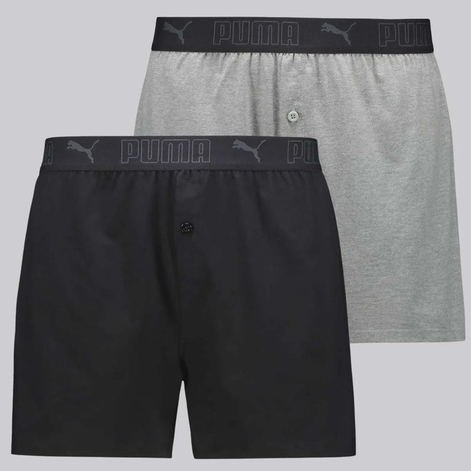 Cueca Puma Samba Canção Cotton - 2 Unidades - Masculino - Foto 1