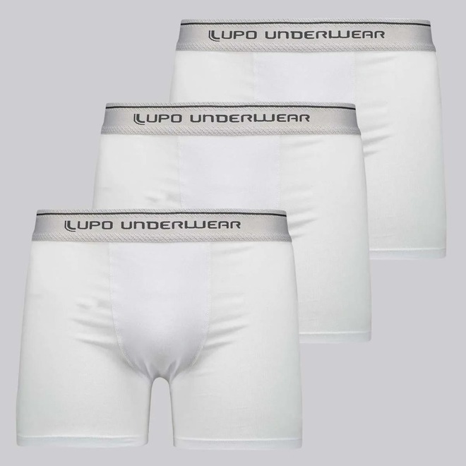 Cueca Lupo Boxer Elastic - 3 Unidades - Masculino - Foto 1