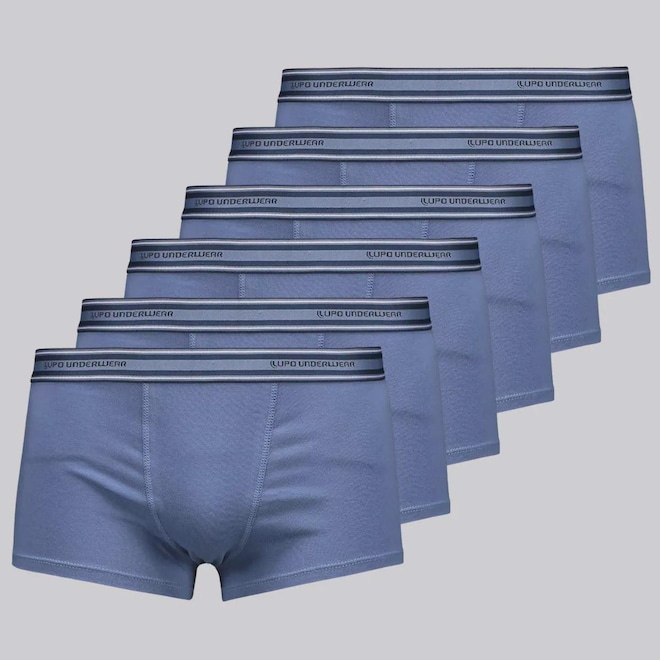 Cueca Sunga Lupo Basic Algodão Com Elastano - 6 Unidades - Masculino - Foto 1