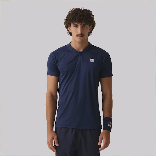 Camisa Polo Fila Player Fbox Basic - Masculina - Foto 1