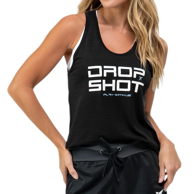 Camiseta Regata Drop Shot Enjoy 3.0 - Feminina - Foto 1