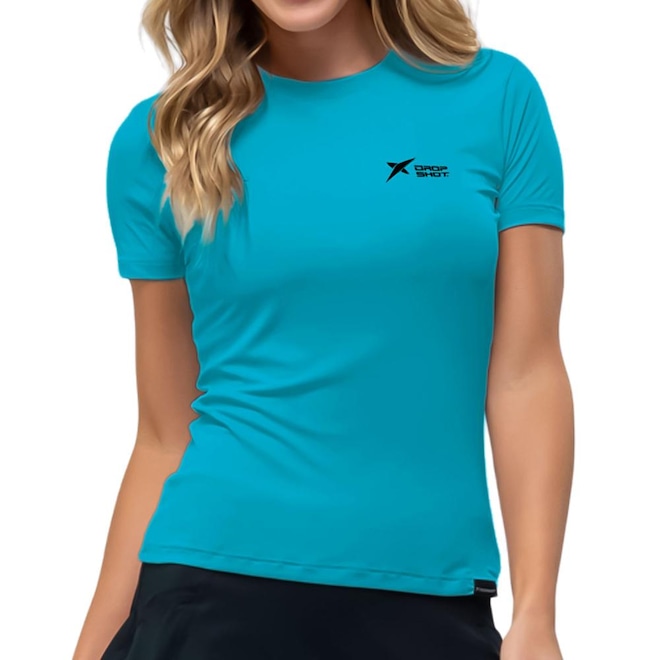 Camiseta Drop Shot Baby Look Logo - Camiseta - Foto 1