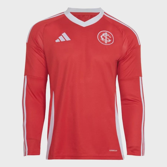 Camisa Adidas I Sc Internacional Manga Longa 25/26 - Masculina - Foto 1