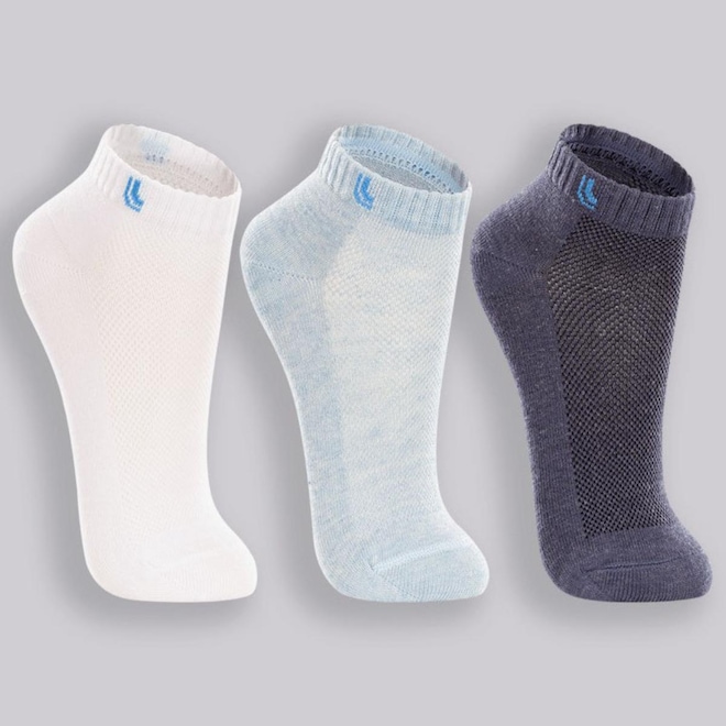 Meia Lupo Básico Cano Baixo 3 Pares - Infantil - Foto 1