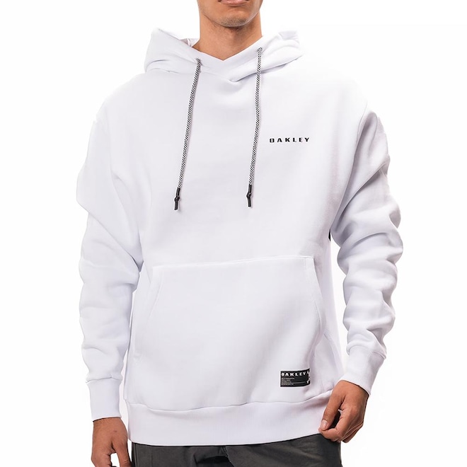 Blusão de Moletom Oakley com Capuz Canguru Heritage Big Skull WT25 - Masculino - Foto 1